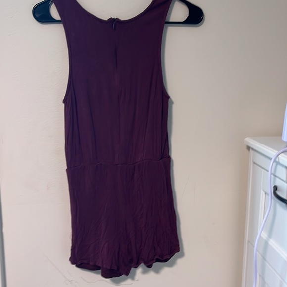 Maroon Charlotte Russe Romper - Picture 4 of 5